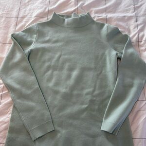 NWT- Ann Taylor Mint Green Mock Neck Sweater